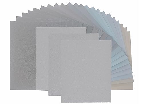 Nassschleifpapier Starcke Matador Schleifpapier Latexpapier Wasserschleifpapier Nass/Trockenschleifpapier Bögen 230 x 280 mm Körnung 60 bis 7000 Holzschleifen Kunststoffschleifen K 80 12 Bögen von Starcke