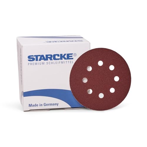 Schleifscheibe | 732 | 8 Löcher | 125 mm Verkaufseinheit 50 Stück, Größe Körnung 80 von Starcke
