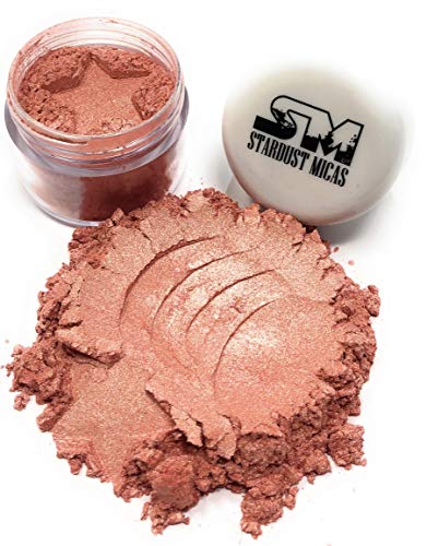 Stardust Micas Pigmentpulver, kosmetische Qualität, Farbstoff für Make-up, Seifenherstellung, Epoxidharz, Bastelprojekte, helle echte Farben, stabile Glimmer-Konsistenz (10 g, goldfarbene Guave) von Stardust Micas