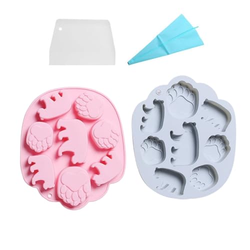 2er-Set Bärentatzen-Silikonformen Für Harz-, Kuchen-, Seifen- Und Tonformen - Kerzenherstellung Und Bastelbedarf 2er-Set Bärentatzen-Silikonformen Für Harz-, Kuchen-, Seifen- Und Tonformen - Kerzenherstellung Und Bastelbedarf von Stareal
