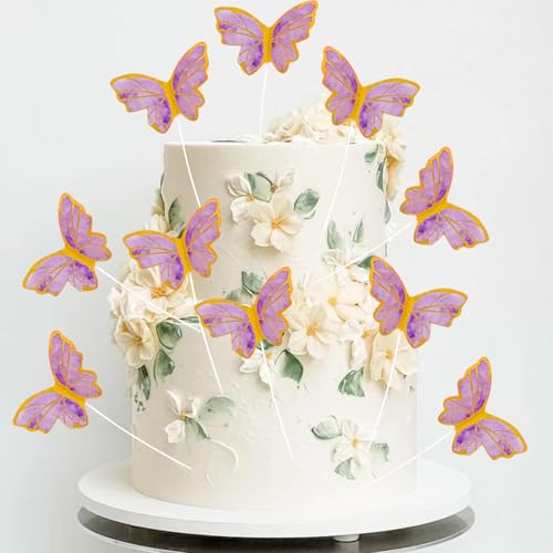 60 Stück Schmetterling Cupcake Topper - 3D Schmetterling Kuchen Topper & Kunst Schmetterling Cupcake Topper Set für Geburtstag, Hochzeit, Party - Schmetterling Kuchen Dekorationen & Schmetterlinge für 60 Stück Schmetterling Cupcake Topper - 3D Schmetterling Kuchen Topper & Kunst Schmetterling Cupcake Topper Set für Geburtstag, Hochzeit, Party - Schmetterling Kuchen Dekorationen & Schmetterlinge für von Starkvista