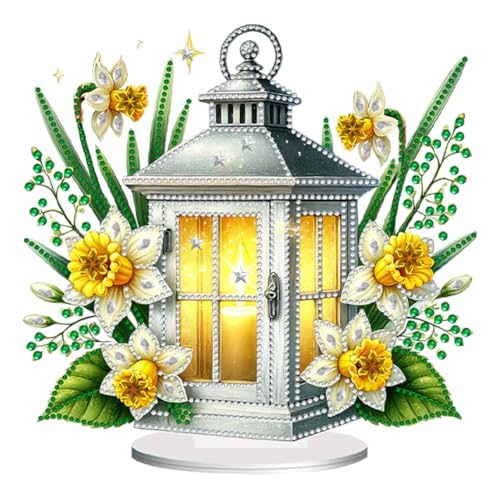 Starnearby DIY Diamond Painting Blumenlaterne Deko, Diamant Painting Tischdeko, Diamond Painting Stehend Kunst Set für Anfänger Hausgeschenk Deko Ornamente Starnearby DIY Diamond Painting Blumenlaterne Deko, Diamant Painting Tischdeko, Diamond Painting Stehend Kunst Set für Anfänger Hausgeschenk Deko Ornamente von Starnearby