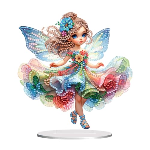 Starnearby DIY Diamond Painting Elf Tisch Deko, 5D Diamant Painting Blumen und Schmetterlings Ornamente, Diamant Malerei Stehend Kunst Set Einseitig, Mädchen Festliches Geschenk Starnearby DIY Diamond Painting Elf Tisch Deko, 5D Diamant Painting Blumen und Schmetterlings Ornamente, Diamant Malerei Stehend Kunst Set Einseitig, Mädchen Festliches Geschenk von Starnearby