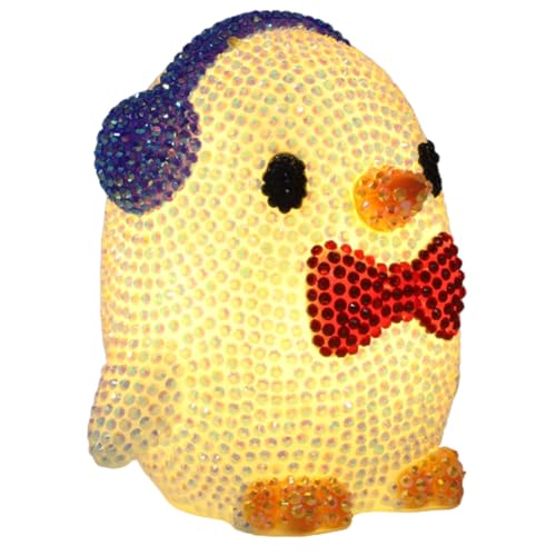 Starnearby DIY Diamond Painting Pinguin LED Nachtlicht, 5D Diamant Painting Tisch Deko, Diamant Malerei Nachttischlampe Ornamente Bastelset Geschenke für Mädchen Junge Starnearby DIY Diamond Painting Pinguin LED Nachtlicht, 5D Diamant Painting Tisch Deko, Diamant Malerei Nachttischlampe Ornamente Bastelset Geschenke für Mädchen Junge von Starnearby