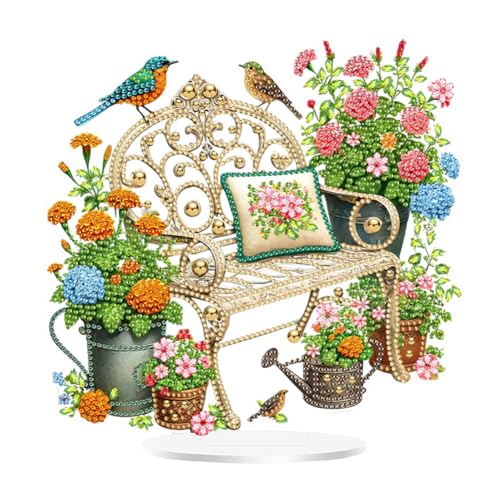 Starnearby DIY Diamond Painting Tisch Deko, 5D Diamant Painting Blumen und Pilz Ornamente, Diamant Malerei Stehend Kunst Set, Festliches Geschenk Hausgeschenk Starnearby DIY Diamond Painting Tisch Deko, 5D Diamant Painting Blumen und Pilz Ornamente, Diamant Malerei Stehend Kunst Set, Festliches Geschenk Hausgeschenk von Starnearby