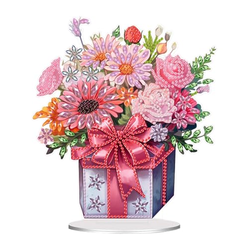 Starnearby DIY Diamond Painting Tisch Deko, 5D Diamant Painting Vase mit Blumen und Vögeln Ornamente, Diamant Malerei Stehend Kunst Set, Festliches Geschenk Hausgeschenk Starnearby DIY Diamond Painting Tisch Deko, 5D Diamant Painting Vase mit Blumen und Vögeln Ornamente, Diamant Malerei Stehend Kunst Set, Festliches Geschenk Hausgeschenk von Starnearby