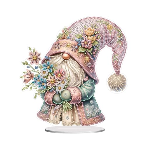 Starnearby DIY Diamond Painting Zwerge und Blumen Deko, 5D Diamant Painting Tisch Deko Einseitig, Gnome Diamant Malerei Kunst Set Ornamente, Zuhause Deko Valentinstag Geschenke für Frauen Starnearby DIY Diamond Painting Zwerge und Blumen Deko, 5D Diamant Painting Tisch Deko Einseitig, Gnome Diamant Malerei Kunst Set Ornamente, Zuhause Deko Valentinstag Geschenke für Frauen von Starnearby