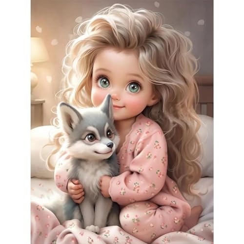Starnearby DIY Diamond Painting süßes Mädchen Diamant Painting Bilder Erwachsene Diamant Malerei Crystal Art Set für Anfänger Hausgeschenk Deko für Familie 30x40cm Starnearby DIY Diamond Painting süßes Mädchen Diamant Painting Bilder Erwachsene Diamant Malerei Crystal Art Set für Anfänger Hausgeschenk Deko für Familie 30x40cm von Starnearby