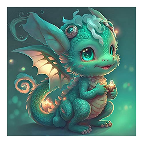 Starnearby Diamond Painting für Kinder Erwachsene Bilder Drache Pterosaurier Voller Diamant Painting Set für Zuhause Wanddekoration 30x30cm(8) von Starnearby