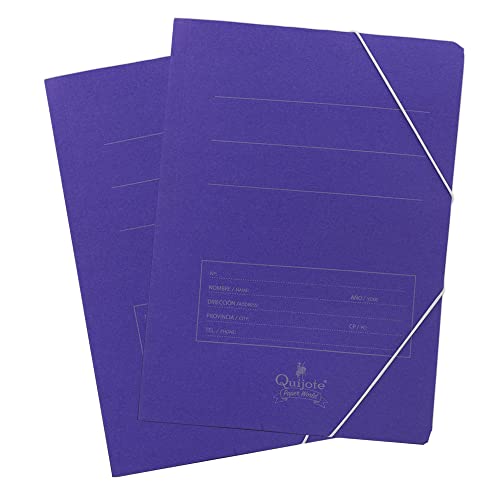 Starplast Karton-Ordner, A4, 2 Stück, mit Klappen und Gummizug, Blau Starplast Karton-Ordner, A4, 2 Stück, mit Klappen und Gummizug, Blau von Starplast