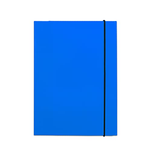 Starplast Kartonmappe aus Karton, gefüttert, A5, für Schule oder Büro, Blau von Starplast