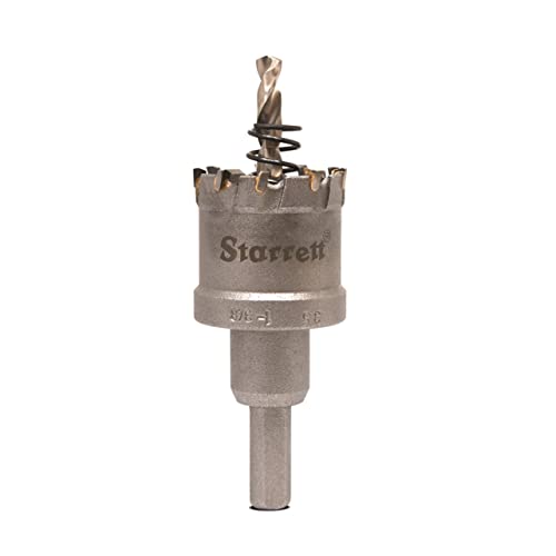 Starrett Hartmetall-bestückte Lochsäge - CTD35 TCT Tiefschnitt-Lochsäge - für Metall Edelstahl Eisen Aluminium - 35mm von Starrett