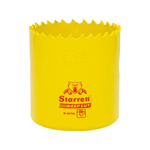 Starrett Tiefschnitt-Lochsäge - DCH0218 Hochleistungs-Bimetall mit zusätzlichen Kobalt-HSS-Zähnen - für Metalle, Holz, Gusseisen, Glasfaser-Kunststoffe - 54 mm Starrett Tiefschnitt-Lochsäge - DCH0218 Hochleistungs-Bimetall mit zusätzlichen Kobalt-HSS-Zähnen - für Metalle, Holz, Gusseisen, Glasfaser-Kunststoffe - 54 mm von Starrett