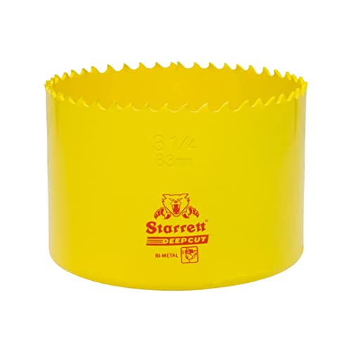 Starrett Tiefschnitt-Lochsäge - DCH0314 Hochleistungs-Bimetall mit zusätzlichen Kobalt-HSS-Zähnen - für Metalle, Holz, Gusseisen, Glasfaser-Kunststoffe - 83 mm Starrett Tiefschnitt-Lochsäge - DCH0314 Hochleistungs-Bimetall mit zusätzlichen Kobalt-HSS-Zähnen - für Metalle, Holz, Gusseisen, Glasfaser-Kunststoffe - 83 mm von Starrett