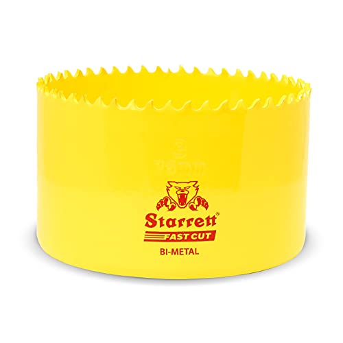 Starrett HSS Bi-Metall-Lochsäge - FCH0300 schnell geschnittene extra Kobalt-Lochsäge - für rostfreies Blech Holz Kunststoff verschiedene Materialien - 76mm Starrett HSS Bi-Metall-Lochsäge - FCH0300 schnell geschnittene extra Kobalt-Lochsäge - für rostfreies Blech Holz Kunststoff verschiedene Materialien - 76mm von Starrett