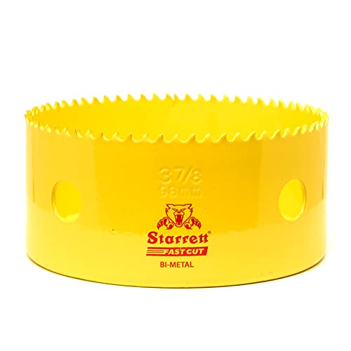 Starrett HSS Bi-Metall-Lochsäge - FCH0378 schnell geschnittene extra Kobalt-Lochsäge - für rostfreies Holzblech Kunststoff verschiedene Materialien - 98mm Starrett HSS Bi-Metall-Lochsäge - FCH0378 schnell geschnittene extra Kobalt-Lochsäge - für rostfreies Holzblech Kunststoff verschiedene Materialien - 98mm von Starrett