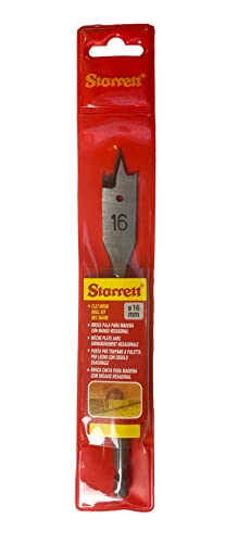Starrett Flachholzbohrer - 16 x 152mm KFWD16A Schnellarbeitsstahl HSS 1/4 Zoll Sechskantschaft Spatenbohrer - Holzbearbeitungs-Lochfräser Starrett Flachholzbohrer - 16 x 152mm KFWD16A Schnellarbeitsstahl HSS 1/4 Zoll Sechskantschaft Spatenbohrer - Holzbearbeitungs-Lochfräser von Starrett