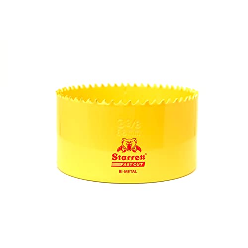 Starrett HSS Bi-Metall-Lochsäge - FCH0338 schnell geschnittene extra Kobalt-Lochsäge - für rostfreies Blech Holz Kunststoff verschiedene Materialien - 86mm Starrett HSS Bi-Metall-Lochsäge - FCH0338 schnell geschnittene extra Kobalt-Lochsäge - für rostfreies Blech Holz Kunststoff verschiedene Materialien - 86mm von Starrett