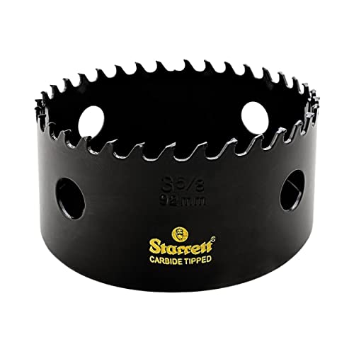 Starrett Hartmetall-bestückte Lochsäge - CT358 Tiefschnitt-Lochsäge - für Holz-Hängeböden, Stahlbeton und Glasfaser - 92 mm Starrett Hartmetall-bestückte Lochsäge - CT358 Tiefschnitt-Lochsäge - für Holz-Hängeböden, Stahlbeton und Glasfaser - 92 mm von Starrett
