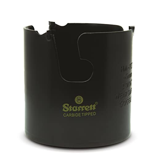 Starrett Hartmetall-bestückte Lochsäge - MPH0296 Mehrzweck-TCT-Lochsäge - für Holz-MDF-Kunststoff-Keramik-Wandfliesen - 65 mm, Schwarz Starrett Hartmetall-bestückte Lochsäge - MPH0296 Mehrzweck-TCT-Lochsäge - für Holz-MDF-Kunststoff-Keramik-Wandfliesen - 65 mm, Schwarz von Starrett