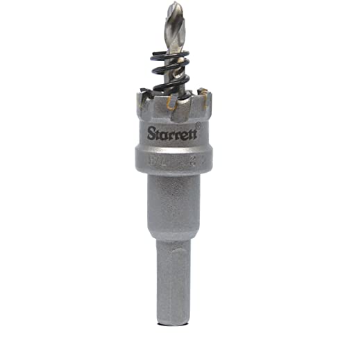 Starrett Hartmetall-bestückte Lochsäge - SM22 Blechschneider mit Aufnahme- und Zentrierbohrer - zum Bohren von Edelstahl-Aluminiumlegierungen - 22 mm Starrett Hartmetall-bestückte Lochsäge - SM22 Blechschneider mit Aufnahme- und Zentrierbohrer - zum Bohren von Edelstahl-Aluminiumlegierungen - 22 mm von Starrett