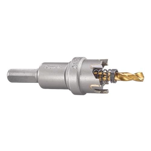 Starrett Hartmetall-bestückte Lochsäge - SM23 Blechschneider mit Aufnahme- und Zentrierbohrer - zum Bohren von Edelstahl-Aluminiumlegierungen - 23 mm Starrett Hartmetall-bestückte Lochsäge - SM23 Blechschneider mit Aufnahme- und Zentrierbohrer - zum Bohren von Edelstahl-Aluminiumlegierungen - 23 mm von Starrett