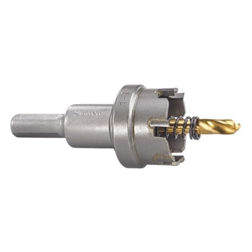 Starrett Hartmetall-bestückte Lochsäge - SM31 Blechschneider mit Aufnahme- und Zentrierbohrer - zum Bohren von Edelstahl-Aluminiumlegierungen - 31 mm Starrett Hartmetall-bestückte Lochsäge - SM31 Blechschneider mit Aufnahme- und Zentrierbohrer - zum Bohren von Edelstahl-Aluminiumlegierungen - 31 mm von Starrett