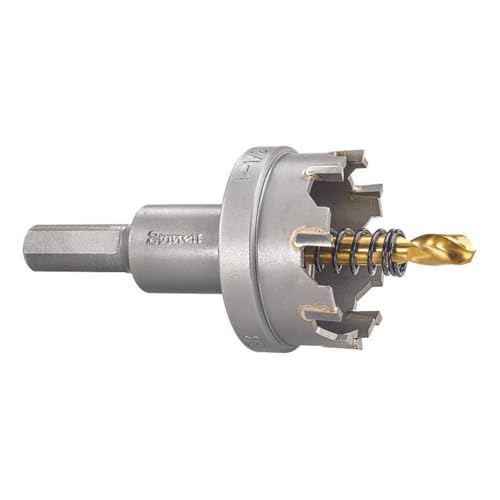 Starrett Hartmetall-bestückte Lochsäge - SM38 Blechschneider mit Aufnahme- und Zentrierbohrer - zum Bohren von Edelstahl-Aluminiumlegierungen - 38 mm Starrett Hartmetall-bestückte Lochsäge - SM38 Blechschneider mit Aufnahme- und Zentrierbohrer - zum Bohren von Edelstahl-Aluminiumlegierungen - 38 mm von Starrett