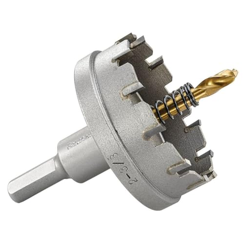 Starrett Hartmetall-bestückte Lochsäge - SM60 Blechschneider mit Aufnahme- und Zentrierbohrer - zum Bohren von Edelstahl-Aluminiumlegierungen - 60 mm Starrett Hartmetall-bestückte Lochsäge - SM60 Blechschneider mit Aufnahme- und Zentrierbohrer - zum Bohren von Edelstahl-Aluminiumlegierungen - 60 mm von Starrett