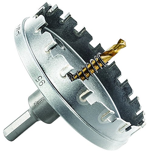 Starrett Hartmetall-bestückte Lochsäge - SM95 Blechschneider mit Aufnahme- und Zentrierbohrer - zum Bohren von Edelstahl-Aluminiumlegierungen - 95 mm Starrett Hartmetall-bestückte Lochsäge - SM95 Blechschneider mit Aufnahme- und Zentrierbohrer - zum Bohren von Edelstahl-Aluminiumlegierungen - 95 mm von Starrett