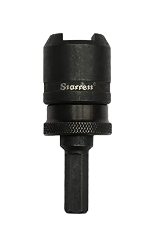 Starrett Lochsäge Aufnahmeadapter - A6 Kwik-Change Chuck Sechskantschaft für 14-30mm Lochsägen - Schnellwechsel-Stahldorn von Starrett