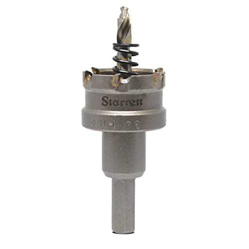 Starrett Hartmetall-bestückte Lochsäge - SM34 Blechschneider mit Aufnahme- und Zentrierbohrer - zum Bohren von Edelstahl-Aluminiumlegierungen - 34 mm Starrett Hartmetall-bestückte Lochsäge - SM34 Blechschneider mit Aufnahme- und Zentrierbohrer - zum Bohren von Edelstahl-Aluminiumlegierungen - 34 mm von Starrett