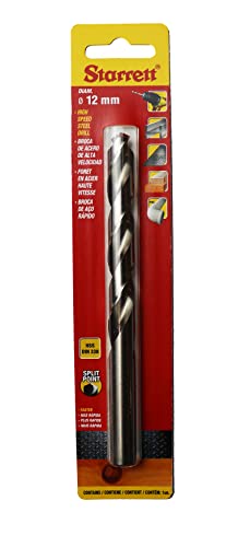 Starrett Split-Punkt Bohrer - HSS Schnellarbeitsstahl 12x151mm KBAR120 Spiralbohrer - für Stahl Gusseisen Holz Weiche Materialien Eisen Starrett Split-Punkt Bohrer - HSS Schnellarbeitsstahl 12x151mm KBAR120 Spiralbohrer - für Stahl Gusseisen Holz Weiche Materialien Eisen von Starrett