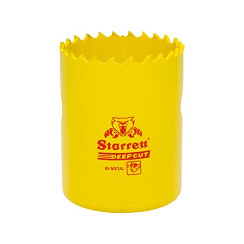 Starrett Tiefschnitt-Lochsäge - DCH0134 Hochleistungs-Bimetall mit zusätzlichen Kobalt-HSS-Zähnen - für Metalle, Holz, Gusseisen, Glasfaser-Kunststoffe - 44 mm Starrett Tiefschnitt-Lochsäge - DCH0134 Hochleistungs-Bimetall mit zusätzlichen Kobalt-HSS-Zähnen - für Metalle, Holz, Gusseisen, Glasfaser-Kunststoffe - 44 mm von Starrett
