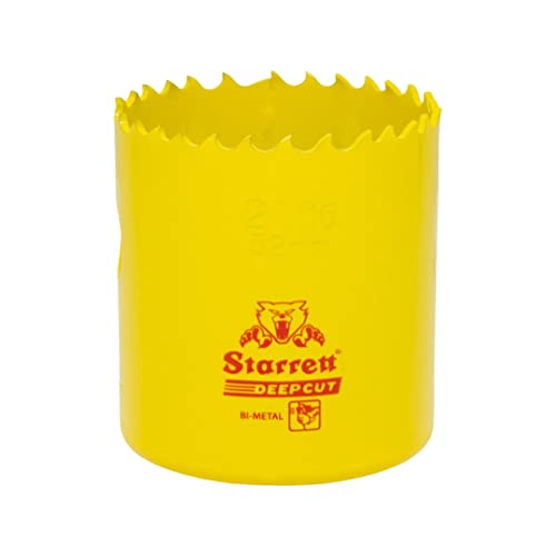 Starrett Tiefschnitt-Lochsäge - DCH0216 Hochleistungs-Bimetall mit zusätzlichen Kobalt-HSS-Zähnen - für Metalle, Holz, Gusseisen, Glasfaser-Kunststoffe - 52 mm Starrett Tiefschnitt-Lochsäge - DCH0216 Hochleistungs-Bimetall mit zusätzlichen Kobalt-HSS-Zähnen - für Metalle, Holz, Gusseisen, Glasfaser-Kunststoffe - 52 mm von Starrett