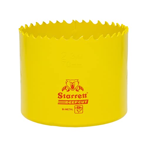 Starrett Tiefschnitt-Lochsäge - DCH0234 Hochleistungs-Bimetall mit zusätzlichen Kobalt-HSS-Zähnen - für Metalle, Holz, Gusseisen, Glasfaser-Kunststoffe - 70 mm Starrett Tiefschnitt-Lochsäge - DCH0234 Hochleistungs-Bimetall mit zusätzlichen Kobalt-HSS-Zähnen - für Metalle, Holz, Gusseisen, Glasfaser-Kunststoffe - 70 mm von Starrett