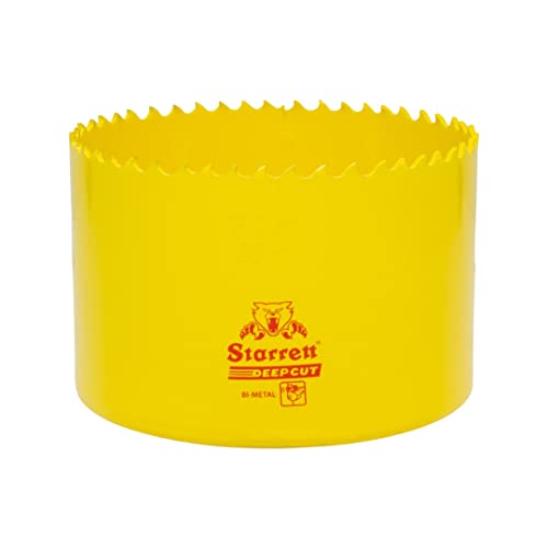 Starrett Tiefschnitt-Lochsäge - DCH0338 Hochleistungs-Bimetall mit zusätzlichen Kobalt-HSS-Zähnen - für Metalle, Holz, Gusseisen, Glasfaser-Kunststoffe - 86 mm Starrett Tiefschnitt-Lochsäge - DCH0338 Hochleistungs-Bimetall mit zusätzlichen Kobalt-HSS-Zähnen - für Metalle, Holz, Gusseisen, Glasfaser-Kunststoffe - 86 mm von Starrett