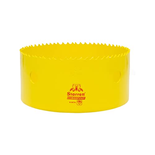 Starrett Tiefschnitt-Lochsäge - DCH0434 Hochleistungs-Bimetall mit zusätzlichen Kobalt-HSS-Zähnen - für Metalle, Holz, Gusseisen, Glasfaser-Kunststoffe - 121 mm Starrett Tiefschnitt-Lochsäge - DCH0434 Hochleistungs-Bimetall mit zusätzlichen Kobalt-HSS-Zähnen - für Metalle, Holz, Gusseisen, Glasfaser-Kunststoffe - 121 mm von Starrett