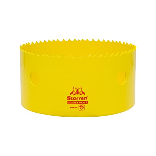 Starrett Tiefschnitt-Lochsäge - DCH0438 Hochleistungs-Bimetall mit zusätzlichen Kobalt-HSS-Zähnen - für Metalle, Holz, Gusseisen, Glasfaser-Kunststoffe - 111 mm Starrett Tiefschnitt-Lochsäge - DCH0438 Hochleistungs-Bimetall mit zusätzlichen Kobalt-HSS-Zähnen - für Metalle, Holz, Gusseisen, Glasfaser-Kunststoffe - 111 mm von Starrett