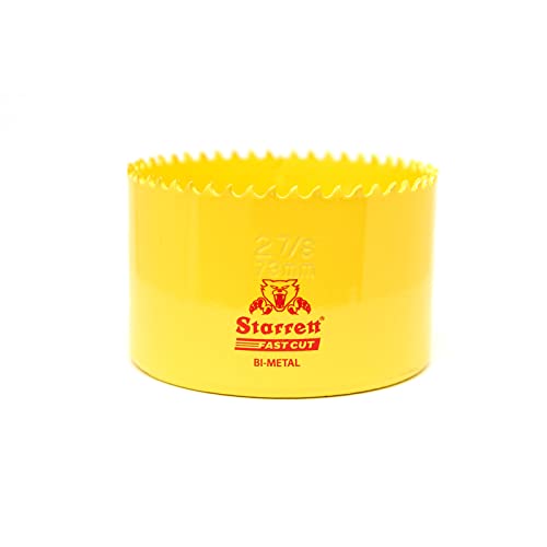 Starrett HSS Bi-Metall-Lochsäge - FCH0278 schnell geschnittene extra Kobalt-Lochsäge - für rostfreies Blech Holz Kunststoff verschiedene Materialien - 73mm Starrett HSS Bi-Metall-Lochsäge - FCH0278 schnell geschnittene extra Kobalt-Lochsäge - für rostfreies Blech Holz Kunststoff verschiedene Materialien - 73mm von Starrett