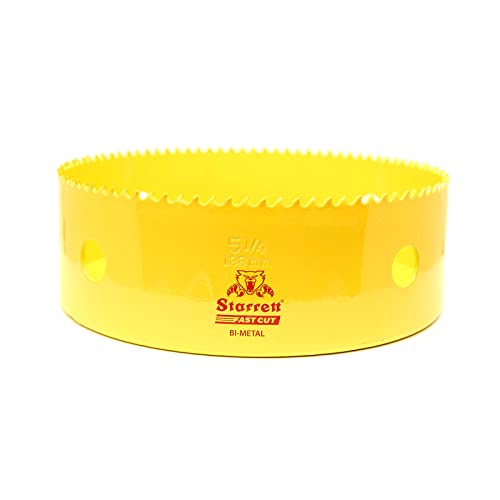 Starrett HSS Bi-Metall-Lochsäge - FCH0514 schnell geschnittene extra Kobalt-Lochsäge - für rostfreies Holzblech Kunststoff Verschiedene Materialien - 133mm Starrett HSS Bi-Metall-Lochsäge - FCH0514 schnell geschnittene extra Kobalt-Lochsäge - für rostfreies Holzblech Kunststoff Verschiedene Materialien - 133mm von Starrett