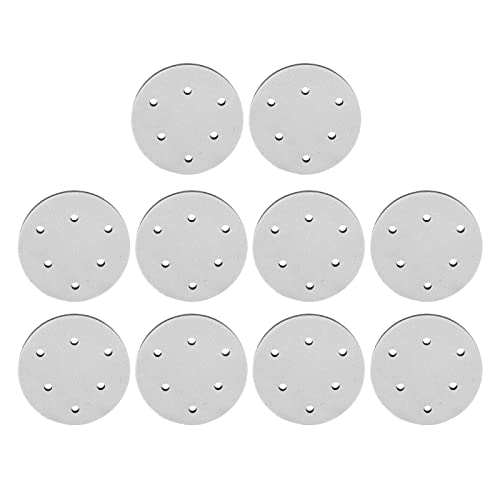 10pcs 5 Zoll Weichdichte Grenzflächenpolster Ersatz Schleifenschwamm Puffer Kissen Schleiferpufferpolster 6 Loch für Holzbearbeitung Autokörpermöbel Fertigstellung Polierende (6 Löcher) von Starrypxl
