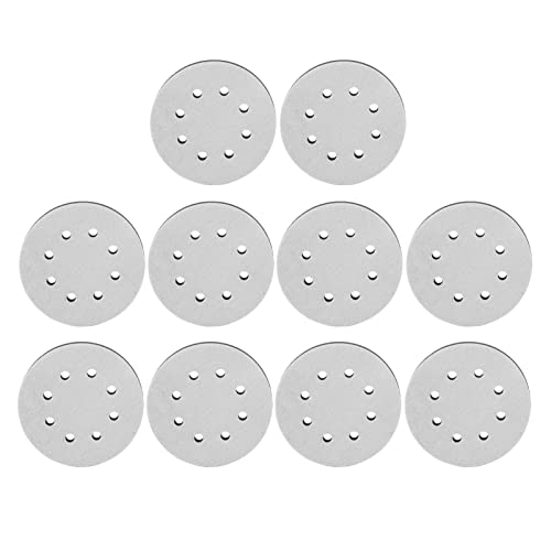 10pcs 5 Zoll Weichdichte Grenzflächenpolster Ersatz Schleifenschwamm Puffer Kissen Schleiferpufferpolster 6 Loch für Holzbearbeitung Autokörpermöbel Fertigstellung Polierende (8 Loch) von Starrypxl