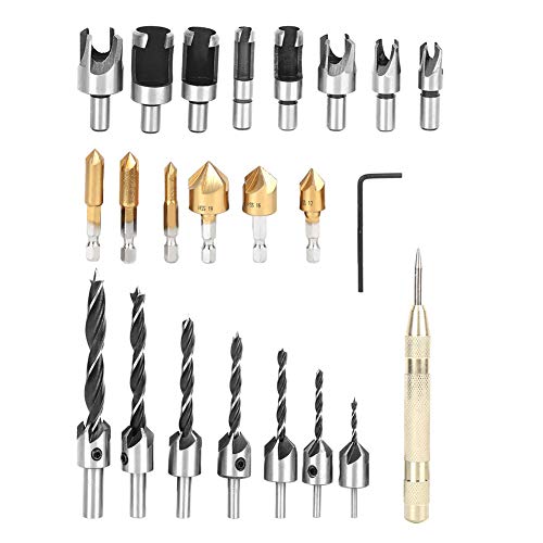 23pcs Klauentyp -Kammern Drill Bit Hex Set Hochgeschwindigkeits -Stahlholz -Holzschneider -Kabinen -Werkzeug für Tischler und DIY -Enthusiasten verschiedene Größen enthalten 23pcs Klauentyp -Kammern Drill Bit Hex Set Hochgeschwindigkeits -Stahlholz -Holzschneider -Kabinen -Werkzeug für Tischler und DIY -Enthusiasten verschiedene Größen enthalten von Starrypxl