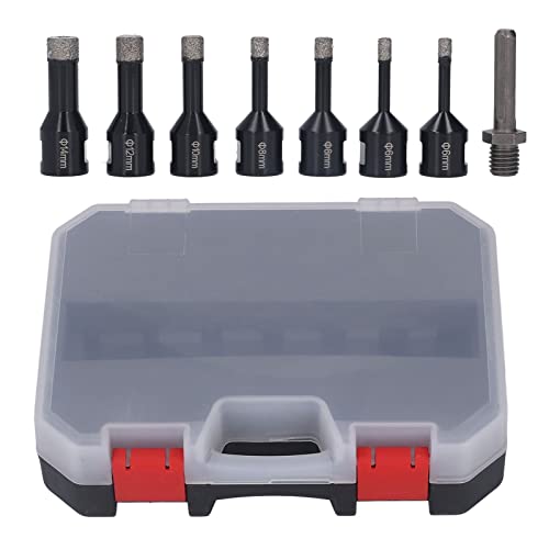 Brettte Diamantbohrmaschine Bit Set 7pcs 6-14mm M14 Stab Keramik Marmor Granit Schwarz für Präzisionsbohrungen von Starrypxl