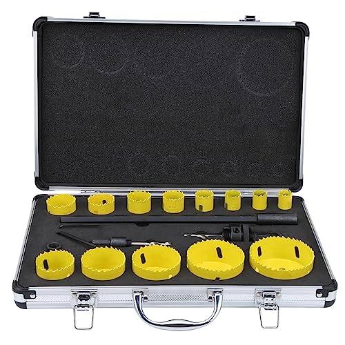 Lochsägen Klingenschneider Kit professioneller Hochgeschwindigkeits -Stahl -Loch -Offener für Metallholz PVC Plastikwallschneidung mit tragbaren Aufbewahrungsbox gelbe 19 -Sets Lochsägen Klingenschneider Kit professioneller Hochgeschwindigkeits -Stahl -Loch -Offener für Metallholz PVC Plastikwallschneidung mit tragbaren Aufbewahrungsbox gelbe 19 -Sets von Starrypxl
