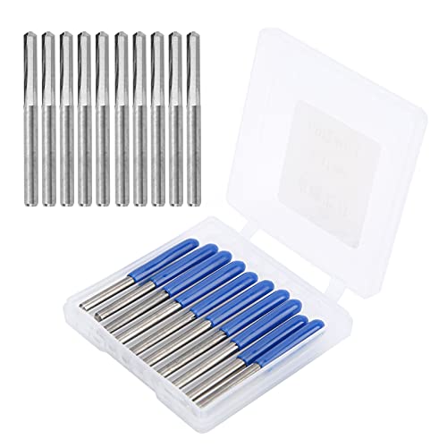 STARRYPXL CNC Holzschnitzrouter Bit 10pcs 3,175 mm Wolframstahl 90 ° x 0,2 mm Präzisionsgravur -Fräser ideales Holzbearbeitungswerkzeug für detaillierte Handwerkskunst (90*0.3) von Starrypxl