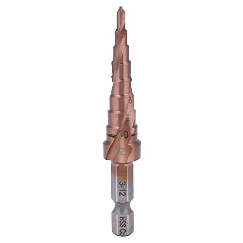 Stiefmaschinenbohrbit Multifunktionales Kobaltschicht Hochgeschwindigkeits -Stahl -Hex -Schaft -Loch -Öffnen für Edelstahlholz -Holz Aluminiumlegierung PVC -Board 7 Styles (3-12) von Starrypxl