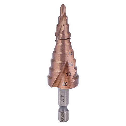 Stiefmaschinenbohrbit Multifunktionales Kobaltschicht Hochgeschwindigkeits -Stahl -Hex -Schaft -Loch -Öffnen für Edelstahlholz -Holz Aluminiumlegierung PVC -Board 7 Styles (4-20) von Starrypxl