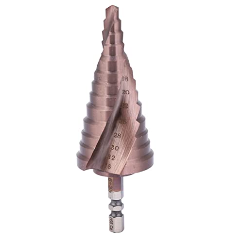 Stiefmaschinenbohrbit Multifunktionales Kobaltschicht Hochgeschwindigkeits -Stahl -Hex -Schaft -Loch -Öffnen für Edelstahlholz -Holz Aluminiumlegierung PVC -Board 7 Styles (6-35) von Starrypxl